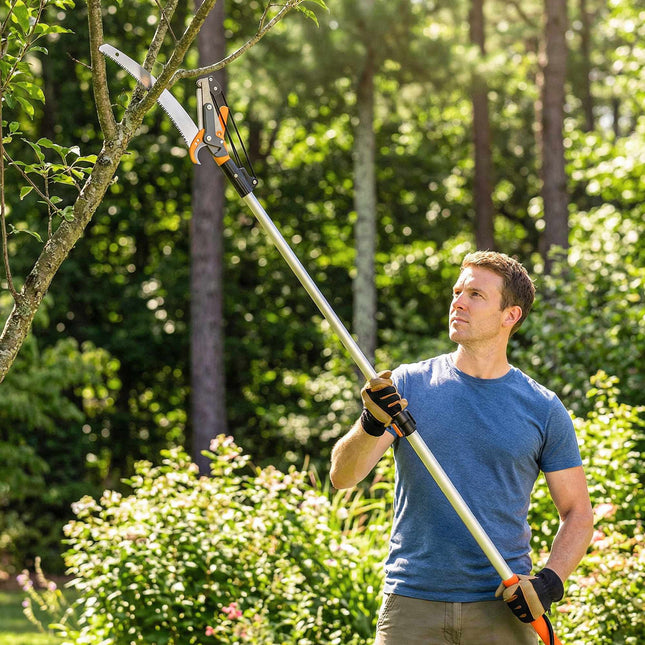 Teleskopická prořezávací pila na stromy, 135-199 cm, čepel z oceli 65Mn