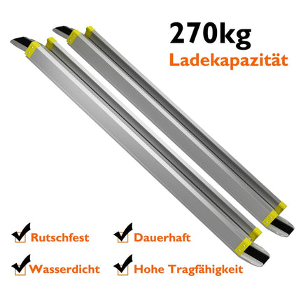 Telescopic Wheelchair Ramp, 270kg Capacity, 91.5-152.5cm