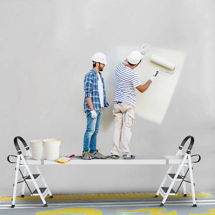 Telescoping Aluminum Scaffold Plank, 6–9 Ft, 500 Lb Capacity