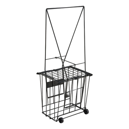 Tennis Ball Hopper Cart, 75-Ball Capacity, Wheels