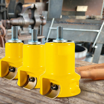 Tenon Cutter Set, 1, 1-1/2, 2 Inch, Aluminum Steel