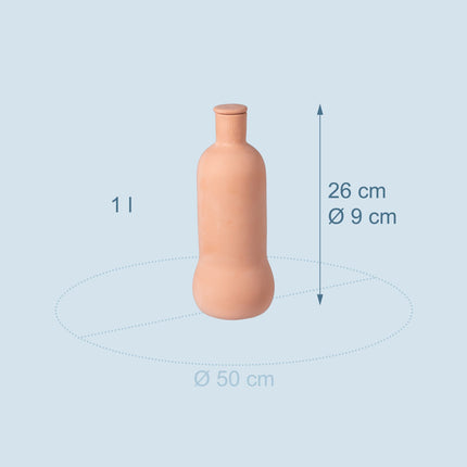 Terakotové zavlažovací olly, 1 l, sada 2 ks