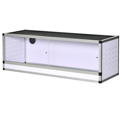 Terrarium breeding box for reptiles, amphibians and arachnids, aluminum, 120x40x40 cm
