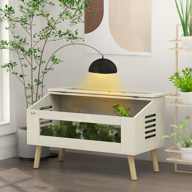 Terárium pro plazy z tvrzeného skla, 140 l, 100 x 50 x 60 cm