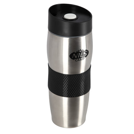 Thermal Cup, Black-Silver, Insulated, Portable