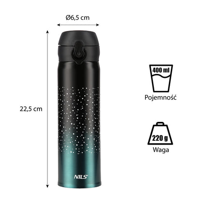 Termohrnek, nerezová ocel, 11 oz, mořská modrá