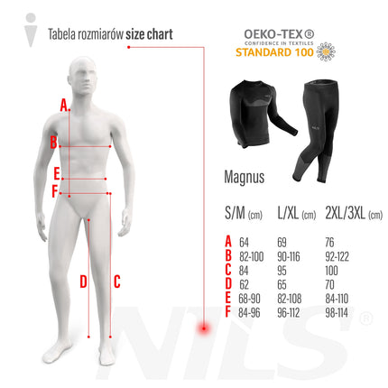 Thermoactive Men's Underwear Set, Black, 2XL/3XL