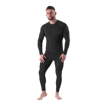 Thermoactive Men's Underwear Set, Black, L/XL