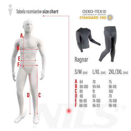 Termoaktivní pánská sada spodního prádla, šedá, 2XL/3XL