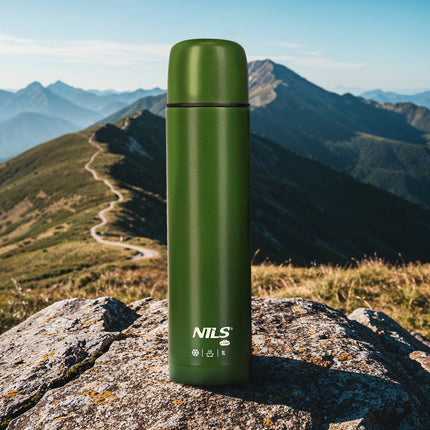 Thermos 1000 ml Grün – Isolierte Reiseflasche