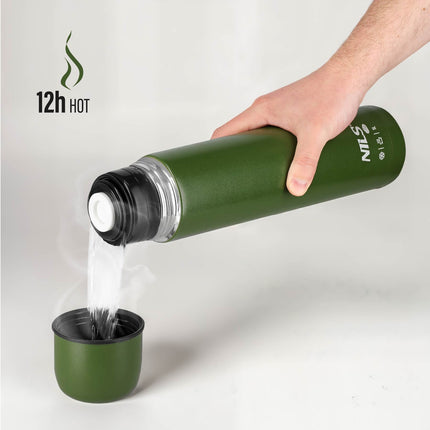 Thermos 1000 ml Grün – Isolierte Reiseflasche