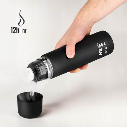 Termoska 500ml černá – izolovaná cestovní láhev