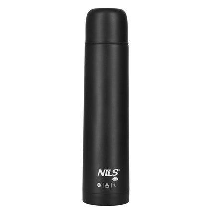 Termoska 1000ml, černá, izolovaný cestovní hrnek