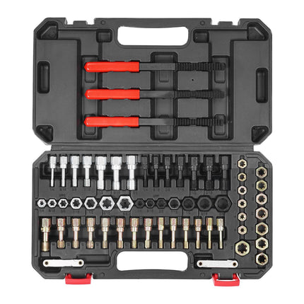 Thread Chaser Set 61-Piece, UNC UNF Metric Taps Dies