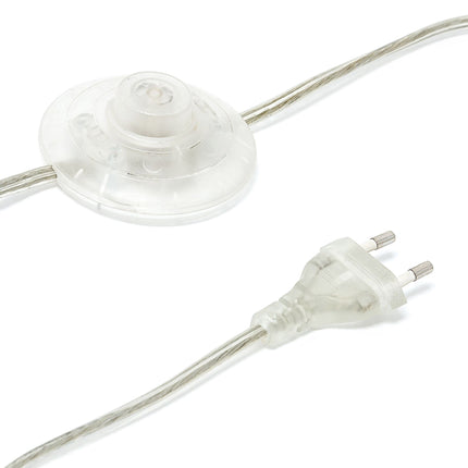 Třínohá stojací lampa, bílá a zlatá