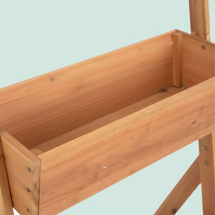 Patrový truhlík s boxy na bylinky a zeleninu