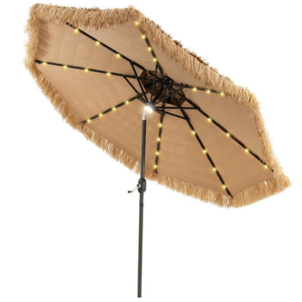 Slunečník tiki 270 cm, solární LED, naklápěcí