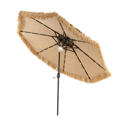 Slunečník tiki 270 cm, solární LED, naklápěcí