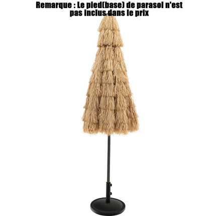 Slunečník tiki 270 cm, solární LED, naklápěcí