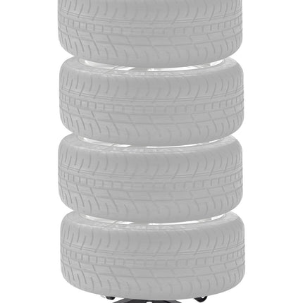 Tire Rack On Wheels, 4 Tire Steel Storage Stand, 220 lb