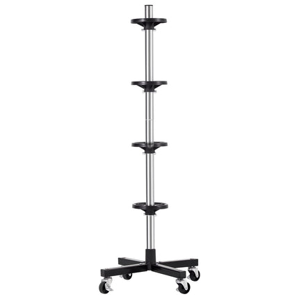 Tire Rack On Wheels, 4 Tire Steel Storage Stand, 220 lb