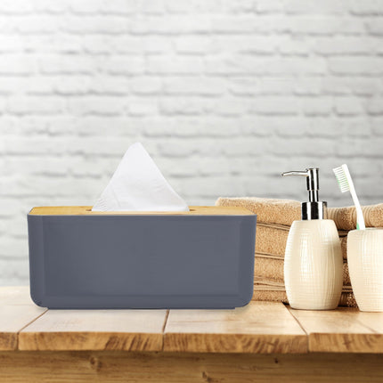 Taschentuchbox mit Bambusdeckel