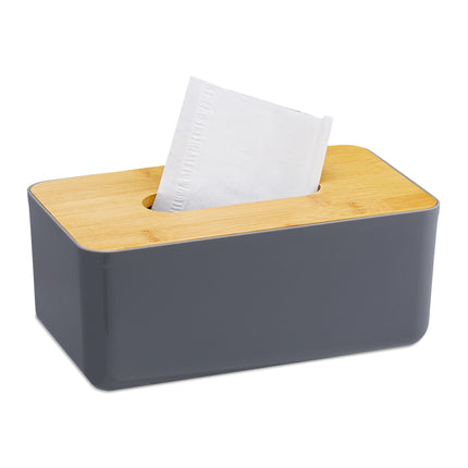 Taschentuchbox mit Bambusdeckel