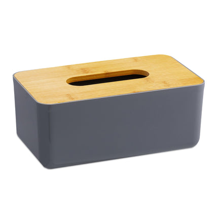 Taschentuchbox mit Bambusdeckel