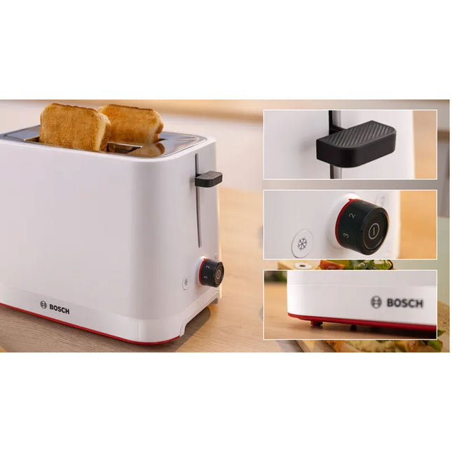 Topinkovač TAT3M121 bílý, 950W, funkce na bagely