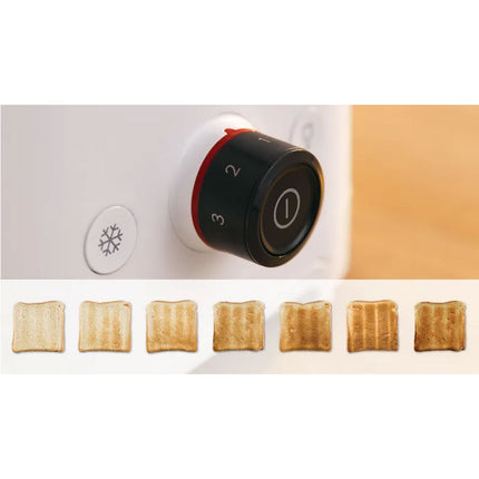 Topinkovač TAT3M121 bílý, 950W, funkce na bagely