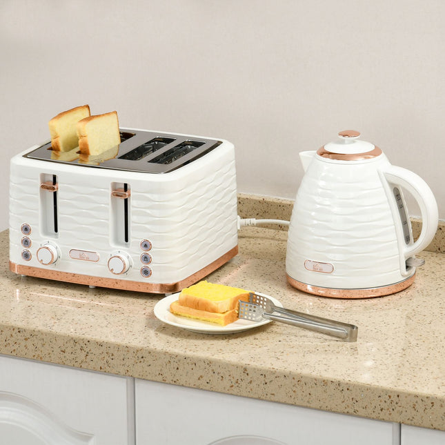 Sada topinkovače a rychlovarné konvice, 7 stupňů opékání, funkce rozmrazování