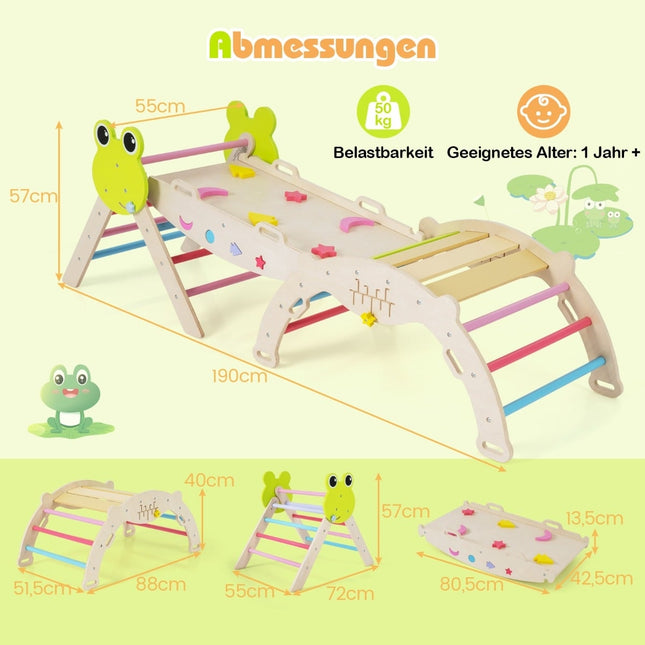 Toddler Climbing Set with Slide, Ramp & Arch – 7-in-1 Play