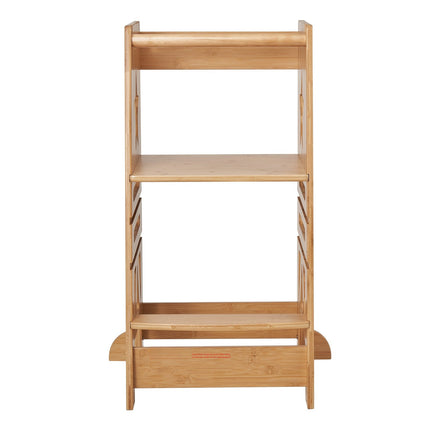 Toddler Learning Tower, Bamboo, 3-Level, Safety Rail