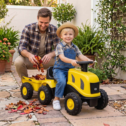 Toddler Ride-On Push Car with Trailer, Ages 18-36 Months