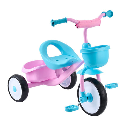Toddler Tricycle 2–5 Years, Adjustable Seat, Basket