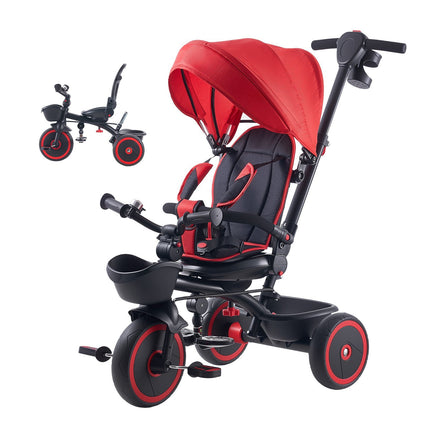 Toddler Tricycle Stroller, 6-in-1, Push Handle, Canopy