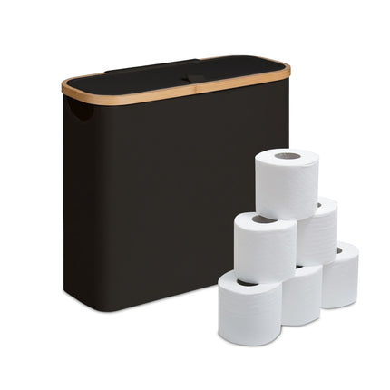 Toilettenpapierhalter, Stoff, fasst 12 Rollen