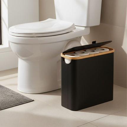 Toilettenpapierhalter, Stoff, fasst 12 Rollen