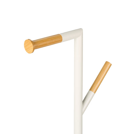 Toilet Roll Holder & Brush Set, Bamboo & Steel