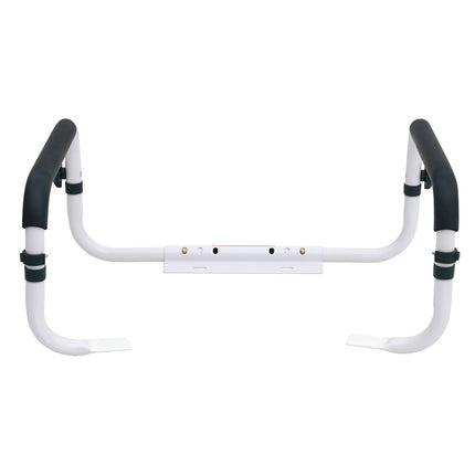 Toilet Safety Rail, 300 lb, Adjustable, Padded Armrests