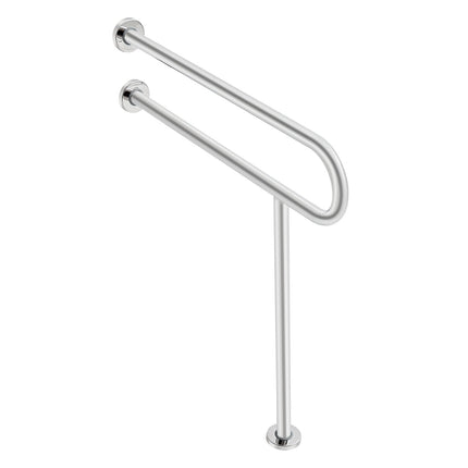 Toilet Safety Rail, 31.5 in U-Shaped, 304 Steel, 300 lb