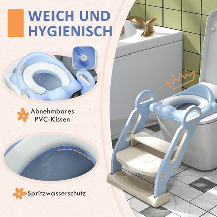 Dětské schůdky s redukcí na WC a madlem, 2-6 let