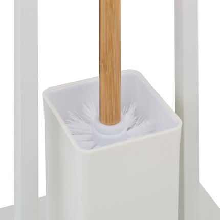 WC stojan z bambusu a nerezové oceli