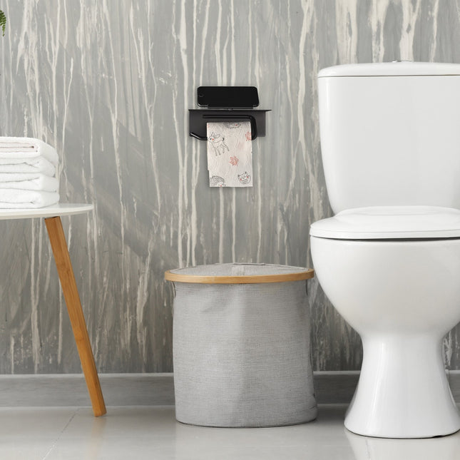 Toiletrolhouder met plankje