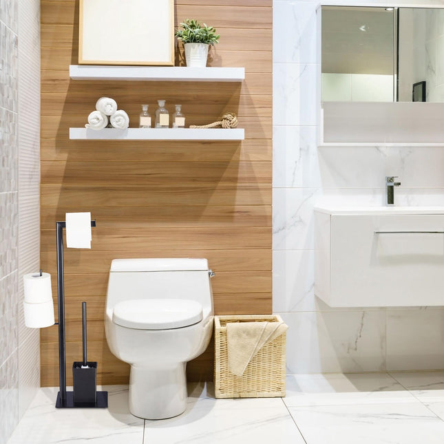 Toilettensitz in Schwarz