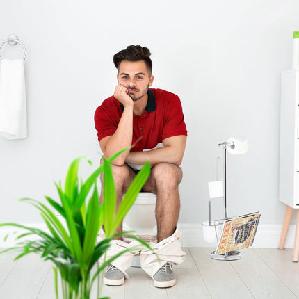 WC prkénko s držákem na časopisy