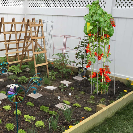 Tomato Cages, 46.1 in Tall, 5-Pack PVC-Coated Steel