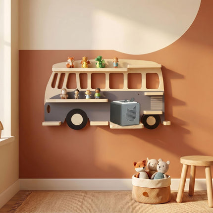 Tonie Shelf with Magnetic Strips, Holds 25 Figures