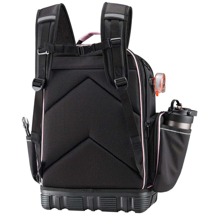 Tool Backpack, 56 Pockets, Laptop Sleeve, Molded Base