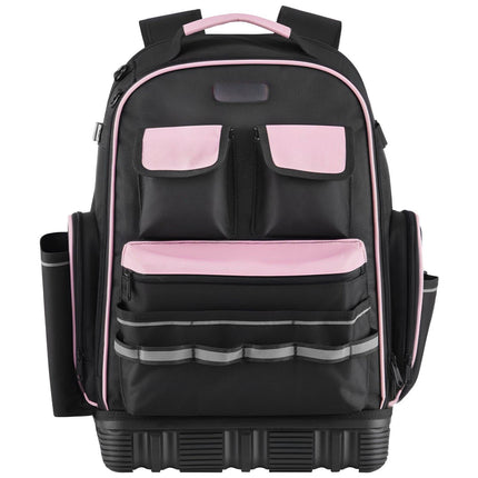 Tool Backpack, 56 Pockets, Laptop Sleeve, Molded Base